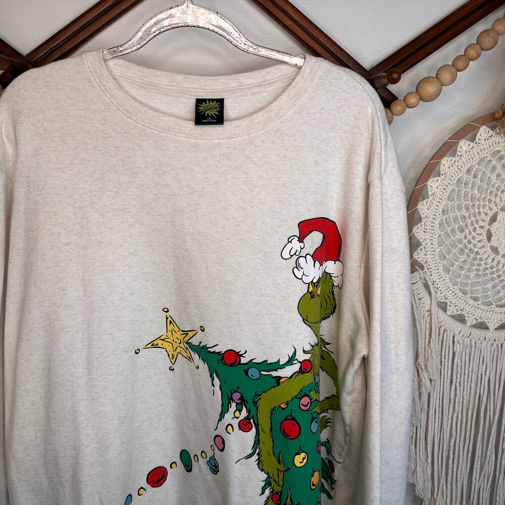 Grinch Christmas Two Sided Crewneck - Picture 2 of 3